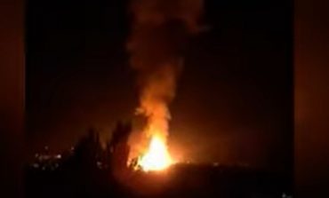 Wybuch gazociągu w centrum Ługańska (WIDEO)