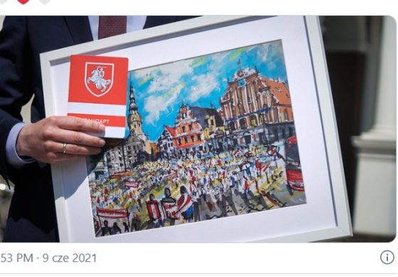 Burmistrz Rygi: „Dziś zostałem honorowym obywatelem wolnej Białorusi”