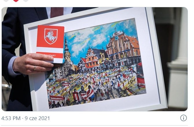 Burmistrz Rygi: „Dziś zostałem honorowym obywatelem wolnej Białorusi”