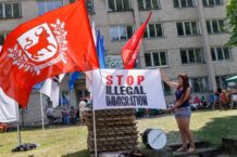 Na Litwie protesty przeciwko osiedlaniu nielegalnych migrantów
