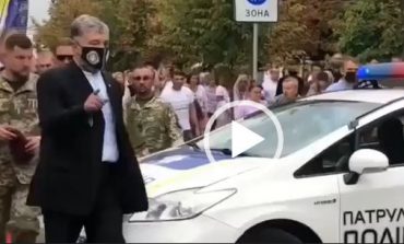 Były prezydent Ukrainy Petro Poroszenko zaatakowany w Kijowie (WIDEO)