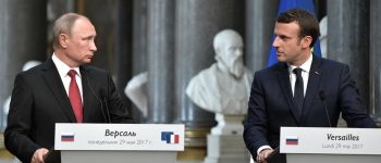 Putin i Macron w Wersalu