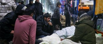 Migranci na Białorusi. Fot: belta.by