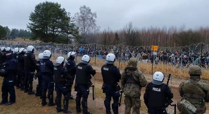 PILNE: SG: Białoruś przygotowuje dziś dużą próbę forsowania granicy!