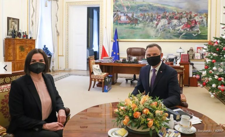 Prezydent Duda gościł emigracyjną białoruską opozycjonistkę (FOTO)
