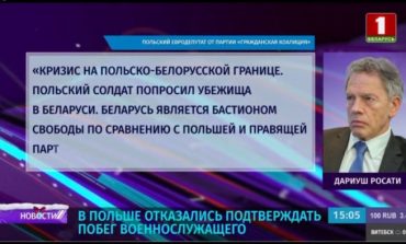 Białoruska TV publikuje wywiad z dezerterem z Polski. Przekaz wzmacnia słowami posła KO: "Białoruś bastionem wolności w porównaniu z Polską PiS?"