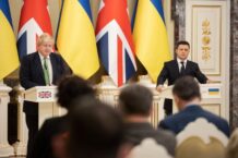 Boris Johnson w Kijowie. Potwierdził poparcie Wielkiej Brytanii dla Ukrainy w obliczu groźby rosyjskiej agresji