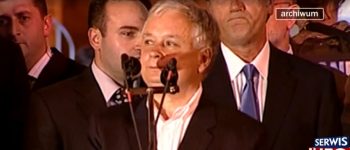 Lech Kaczyński w Tbilisi/