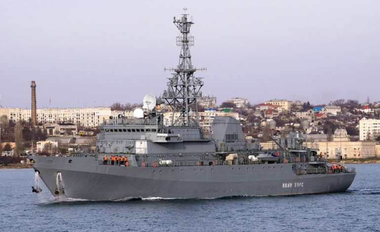 Na Morzu Czarnym w pobliżu Odessy pojawił się rosyjski okręt rozpoznawczy