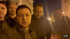 Zełenski apeluje z ulicy Kijowa (WIDEO)