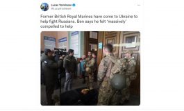 Weterani brytyjskiej Royal Marines przybywają na Ukrainę, aby walczyć z armią Putina
