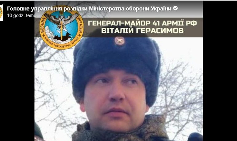 Ukraińskie wojsko zlikwidowało pod Charkowem rosyjskiego generała Gierasimowa