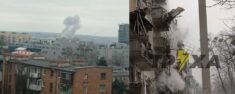 W Charkowie zestrzelono rosyjski samolot, który bombardował miasto