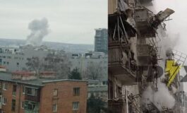 W Charkowie zestrzelono rosyjski samolot, który bombardował miasto