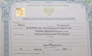 W Mariupolu rosyjscy okupanci wystawiają nowo narodzonym akty urodzenia w „Donieckiej Republice Ludowej”