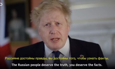 Boris Johnson do Rosjan: Wasz prezydent jest oskarżony o zbrodnie wojenne