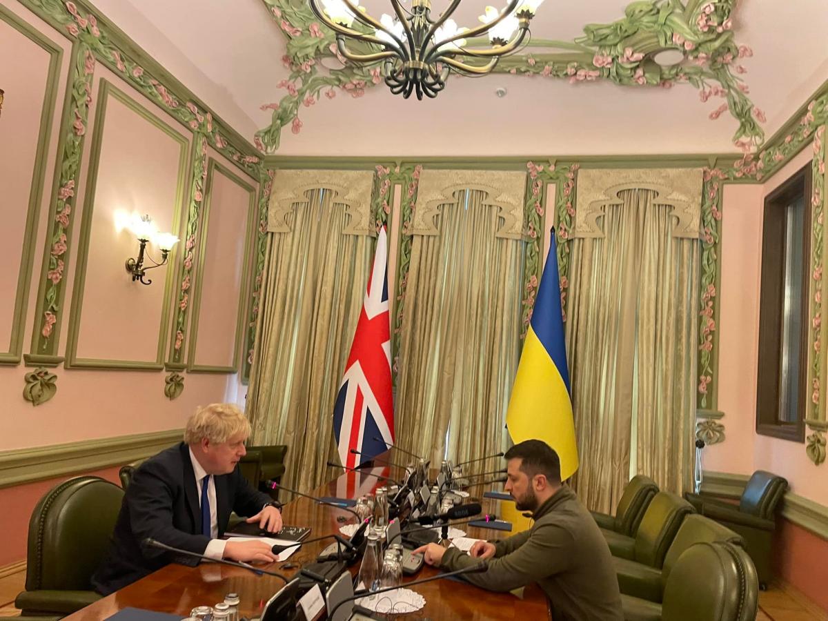 Premier Boris Johnson w Kijowie (9.04.2022)