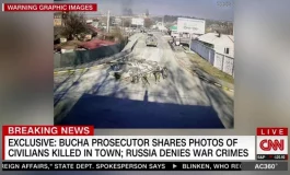 CNN zdobyło zdjęcia rosyjskich zbrodniarzy przy ciałach ukraińskich cywilów w Buczy