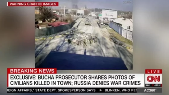CNN zdobyło zdjęcia rosyjskich zbrodniarzy przy ciałach ukraińskich cywilów w Buczy