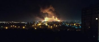 pożar magazynu ropy w Briańsku
