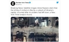 NYT: Zdjęcia satelitarne obalają rosyjską wersję, że zabójstwa w Buczy miały miejsce po wycofaniu jej wojsk 