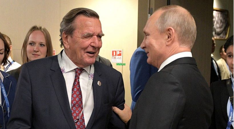 Gerchard Schroeder i Władimir Putin