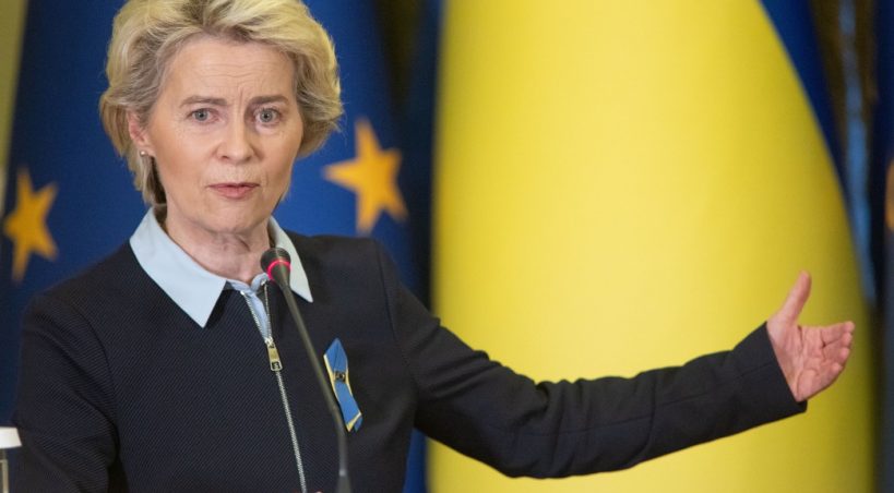 Ursula von der Leyen w Kijowie (8.04.2022)