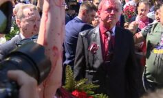 Rosyjski ambasador w Warszawie oblany czerwoną farbą (WIDEO)