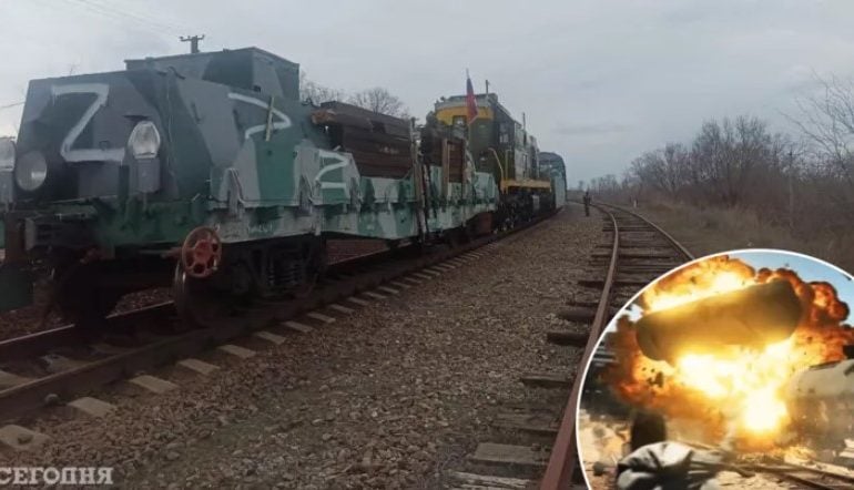 Okupanci „zdemilitaryzowali” własny pociąg z amunicją