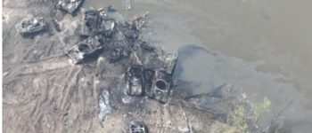 Rosyjskie czołgi zniszczone nad Siewierskim Dońcem