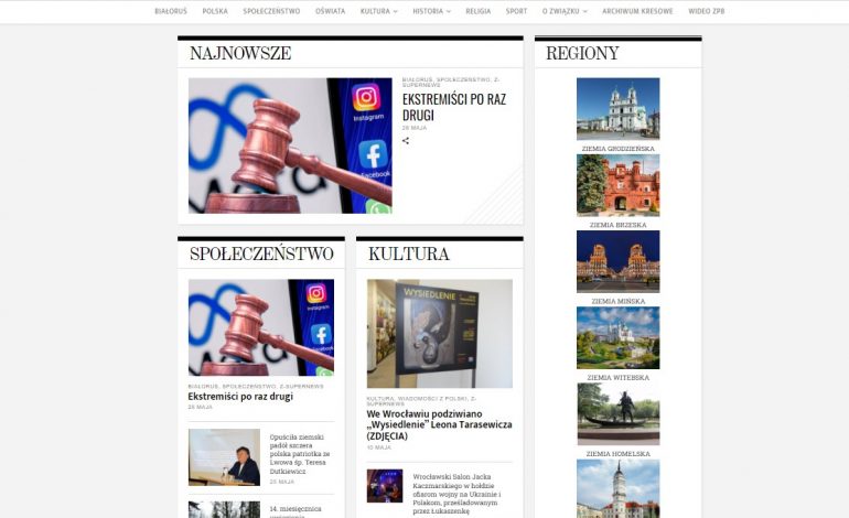Tak reżim Łukaszenki boi się Polaków. Portal ZPB po raz drugi uznany za ekstremistyczny