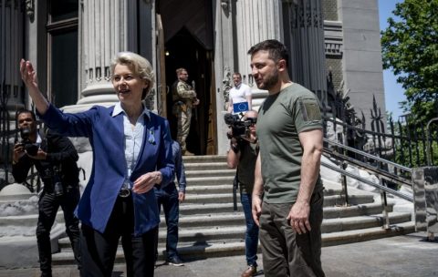 Ursula von der Leyen i Wołodymyr Zełenski w Kijowie (11.06.2022) Fot: president.gov.ua