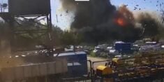 Zełenski pokazał wstrząsające nagranie z ataku na galerię w Krzemieńczuku
