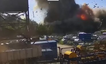 Zełenski pokazał wstrząsające nagranie z ataku na galerię w Krzemieńczuku