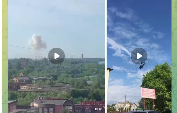 W Rosji, 50 km od granicy z Ukrainą płonie jednostka wojskowa (WIDEO)