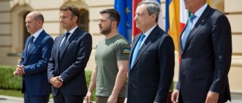 Po spotkaniu z Wołodymyrem Zełenskim w Kijowie przywódcy Niemiec, Włoch, Rumunii i Francji