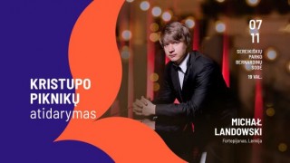 Plenerowy koncert Michała Landowskiego w Wilnie