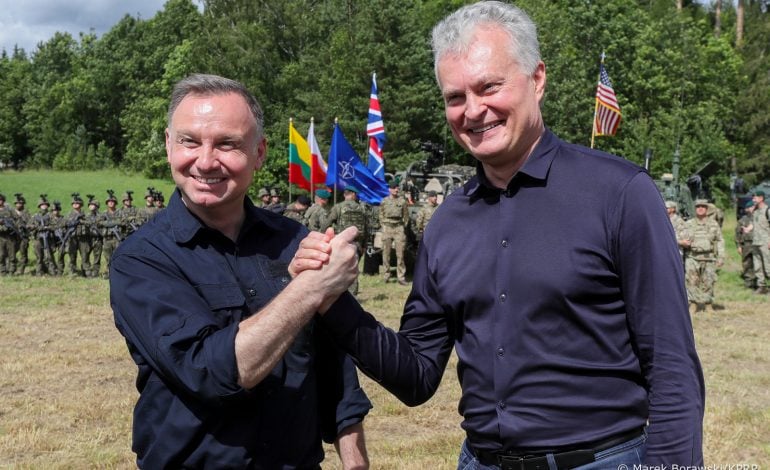 Prezydenci Polski i Litwy na Przesmyku Suwalskim (FOTO)