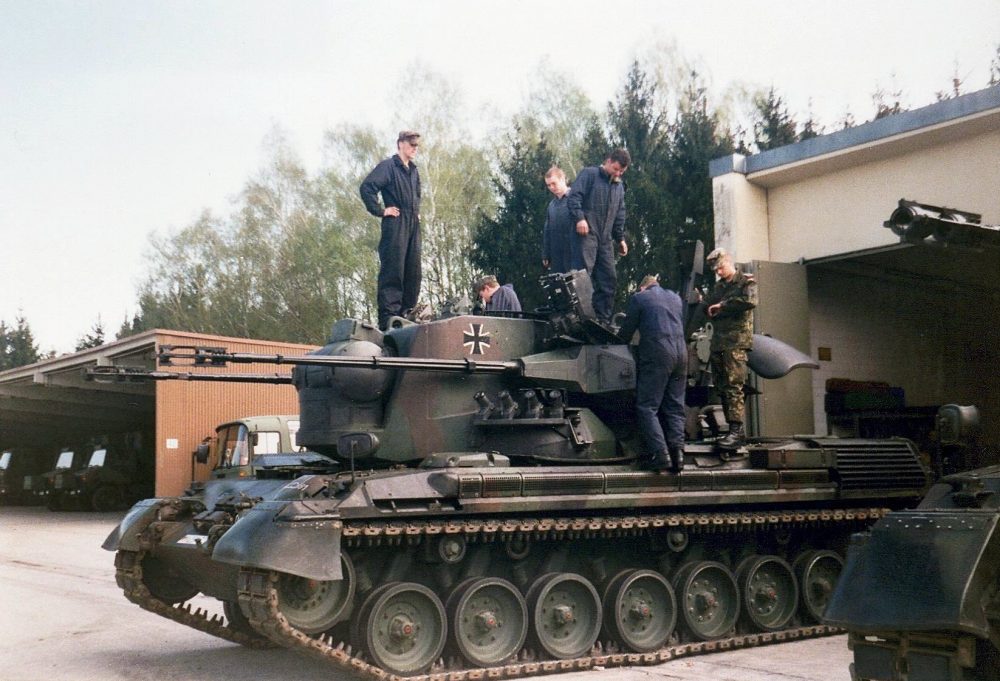 Działo Gepard w barwach Bundeswehry