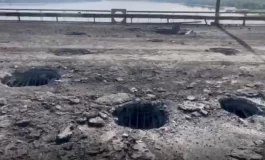 Kolejny skuteczny atak rakietowy na most Antonowski