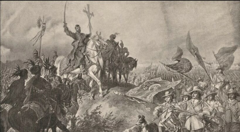uliusz Kossak, "Książę Jeremi na mogile" - ilustracja do powieści Henryka Sienkiewicza "Ogniem i mieczem", ok. 1890 r. Foto: Muzeum Narodowe w Warszawie/domena publiczna