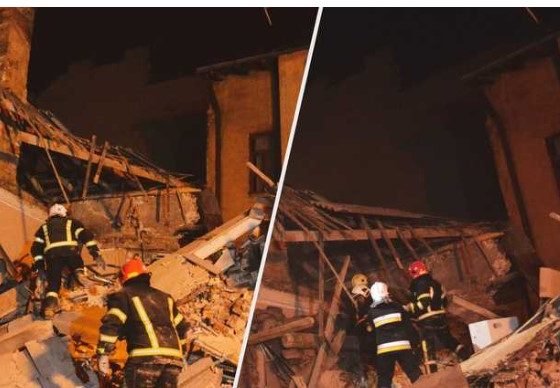 W centrum Lwowa zawalił się budynek mieszkalny