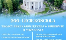 Jubileusz 200-lecia kościoła Trójcy Przenajświętszej w Suderwie – transmisja w TVP Wilno