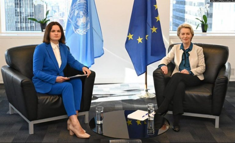 Von der Leyen zapewniła Tichanowską, że Białoruś pozostanie na agendzie UE