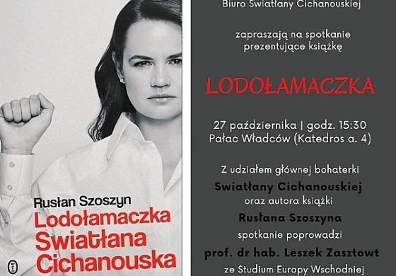 „Lodołamaczka” – wileńska promocja książki o Swiatłanie Cichanouskiej