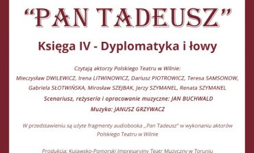 Aktorzy Polskiego Teatru w Wilnie czytają „Pana Tadeusza”