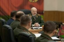 Aleksander Łukaszenko na spotkaniu 4 października.