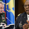Siergiej Szojgu i Lloyd Austin.