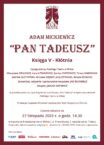 Aktorzy Polskiego Teatru w Wilnie czytają kolejną księgę „Pana Tadeusza”