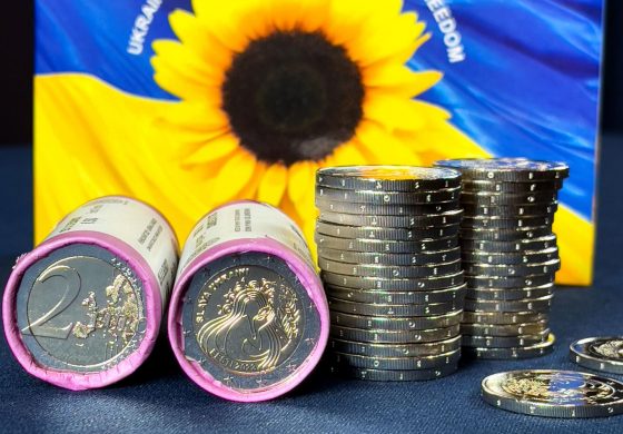 Bank centralny Estonii wyemitował monety "Slava Ukraini"
